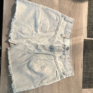 Free people mini skirt, light blue, like new, great condition, Size 27